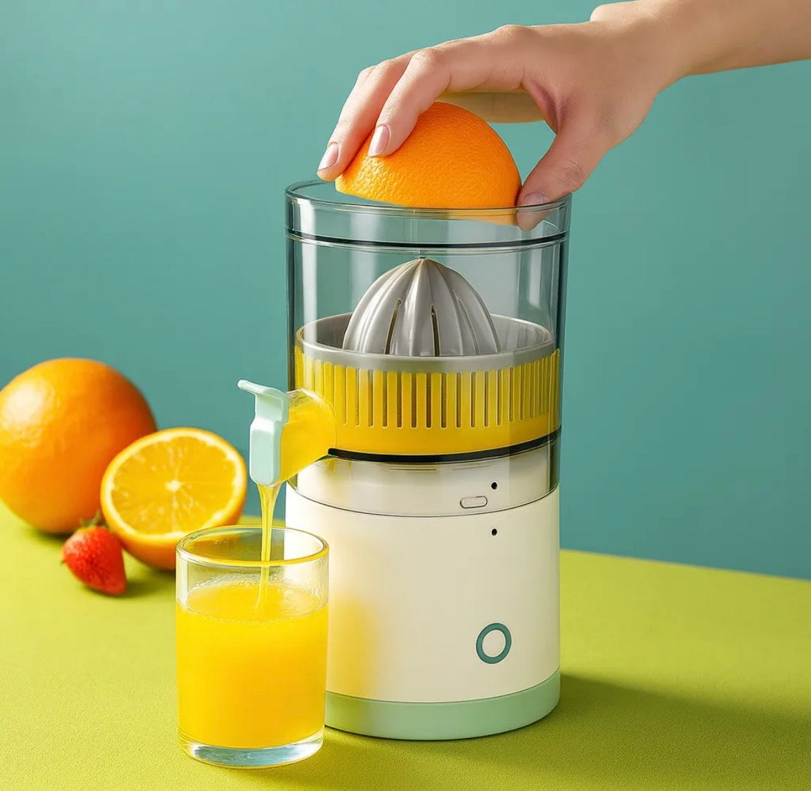 Juguera Portatil Recargable C/usb Exprimidor Recargable Blanco