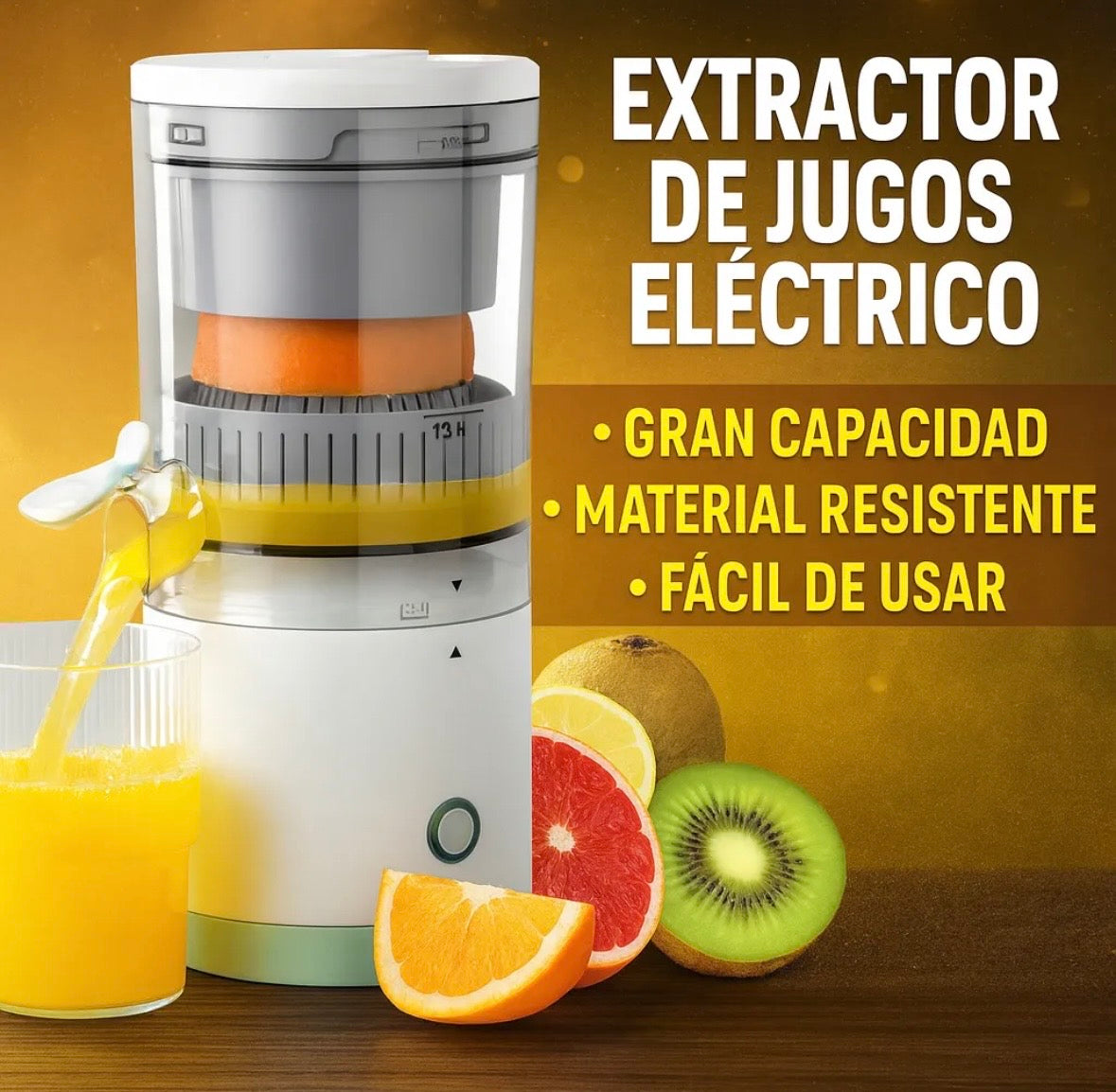 Juguera Portatil Recargable C/usb Exprimidor Recargable Blanco